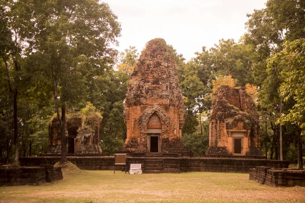 Khmer Tapınağı saldırın ku suan taeng, kasaba od yasağı don wai Isan kuzeydoğu Tayland Buri Ram il. Tayland, Buriram, Kasım, 2017