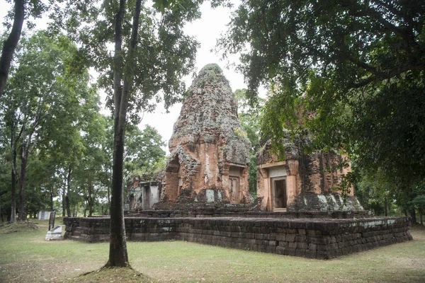 Kambodzsai Templom Prang Suan Margaréta Város Tilalom Don Wai Buri — Stock Fotó