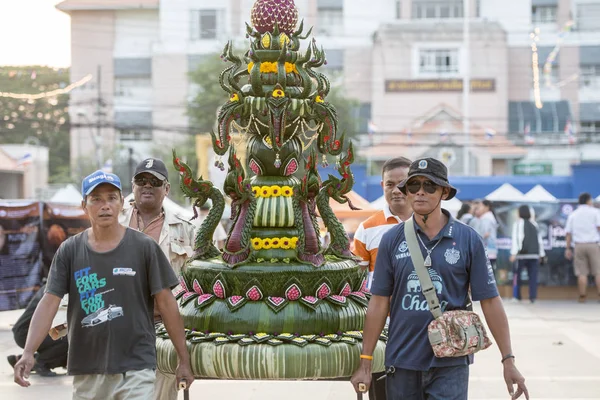 Festival Loy Krathong Nella Città Buriram Nella Provincia Buri Ram — Foto Stock