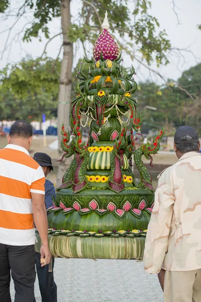 Loy Krathong Festival City Buriram Province Buri Ram Isan Northeast — Stock Photo, Image