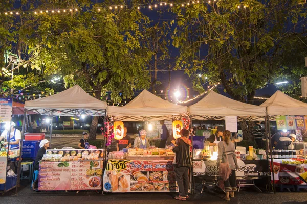 Mercado Noturno Marketstreet Cidade Buri Ram Isan Nordeste Tailândia Tailândia — Fotografia de Stock