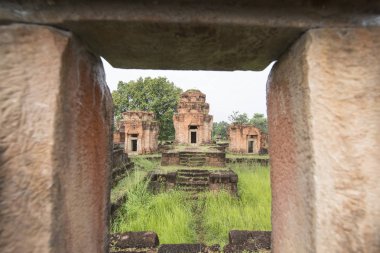 Prasat Nong Hong Buriram şehir Isan kuzeydoğu Tayland Buri Ram eyaletinin güneyinde. Tayland, Buriram, Kasım, 2017.
