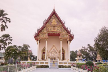 Wat Klang Buriram kuzeydoğu Tayland Isan Buri Ram il, şehir merkezinde. Tayland, Buriram, Kasım, 2017.