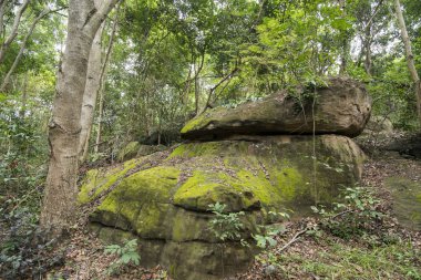 eski taş ocağı Khmer, şehir yasak Kruat, Buriram şehir Isan kuzeydoğu Tayland Buri Ram eyaletinin güneyinde. Tayland, Buriram, Kasım, 2017.