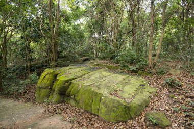 eski taş ocağı Khmer, şehir yasak Kruat, Buriram şehir Isan kuzeydoğu Tayland Buri Ram eyaletinin güneyinde. Tayland, Buriram, Kasım, 2017.