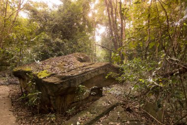 eski taş ocağı Khmer, şehir yasak Kruat, Buriram şehir Isan kuzeydoğu Tayland Buri Ram eyaletinin güneyinde. Tayland, Buriram, Kasım, 2017.