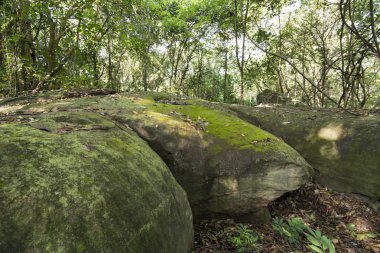 eski taş ocağı Khmer, şehir yasak Kruat, Buriram şehir Isan kuzeydoğu Tayland Buri Ram eyaletinin güneyinde. Tayland, Buriram, Kasım, 2017.