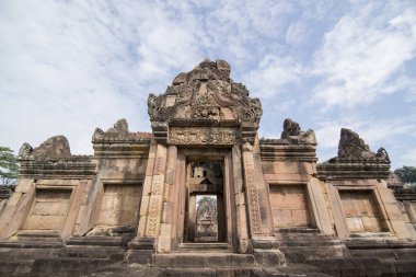 khmer Prasat Muang Tam bir kuzeydoğu Tayland Buri Ram il Tapınağı kalıntıları. Tayland, Buriram, Kasım, 2017.