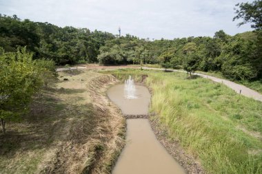 Buriram şehir Isan kuzeydoğu Tayland Buri Ram İl Çevre Khao Kradong forest park, volkanik krater. Tayland, Buriram, Kasım, 2017.