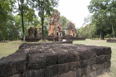 Khmer Tapınağı saldırın ku suan taeng, kasaba od yasağı don wai Isan kuzeydoğu Tayland Buri Ram il. Tayland, Buriram, Kasım, 2017