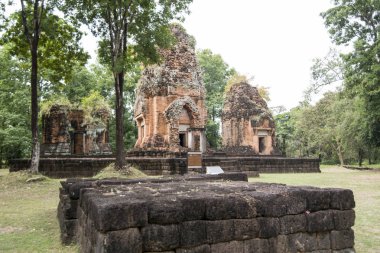 Khmer Tapınağı saldırın ku suan taeng, kasaba od yasağı don wai Isan kuzeydoğu Tayland Buri Ram il. Tayland, Buriram, Kasım, 2017