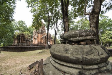Khmer Tapınağı saldırın ku suan taeng, kasaba od yasağı don wai Isan kuzeydoğu Tayland Buri Ram il. Tayland, Buriram, Kasım, 2017