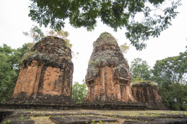 Khmer Tapınağı saldırın ku suan taeng, kasaba od yasağı don wai Isan kuzeydoğu Tayland Buri Ram il. Tayland, Buriram, Kasım, 2017