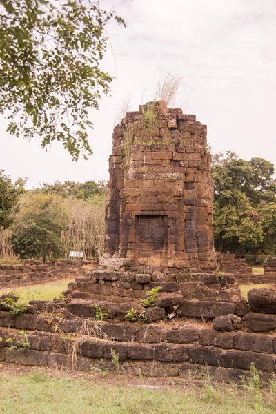 Prasat Wat Kok Ngew Aldeia Non Suwan Sul Cidade Buriram — Fotografia de Stock