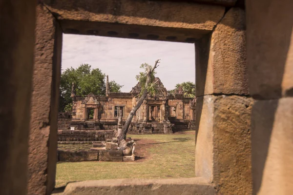 Khmer Temple Ruins Prasat Muang Tam Province Buri Ram Isan — Stock Photo, Image