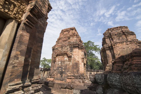 Las Ruinas Del Templo Khmer Prasat Muang Tam Provincia Buri — Foto de Stock