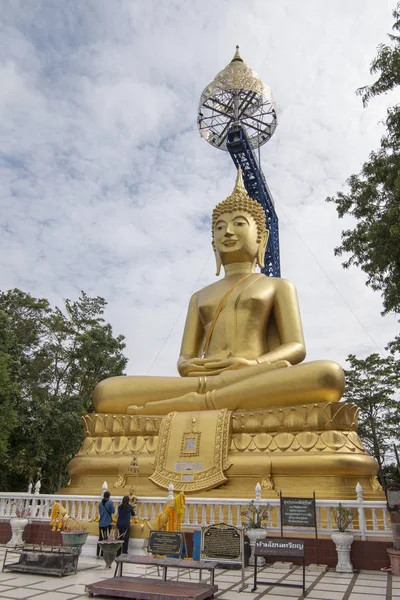 Buddha Del Suphatbophit Wat Cerca Ciudad Buriram Provincia Buri Ram —  Fotos de Stock