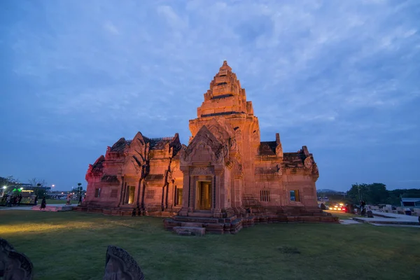 Sloučenou Khmerského Chrámu Buriram Hrad Městě Buriram Provincii Buri Ram — Stock fotografie