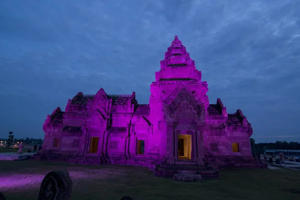 Sloučenou Khmerského Chrámu Buriram Hrad Městě Buriram Provincii Buri Ram — Stock fotografie