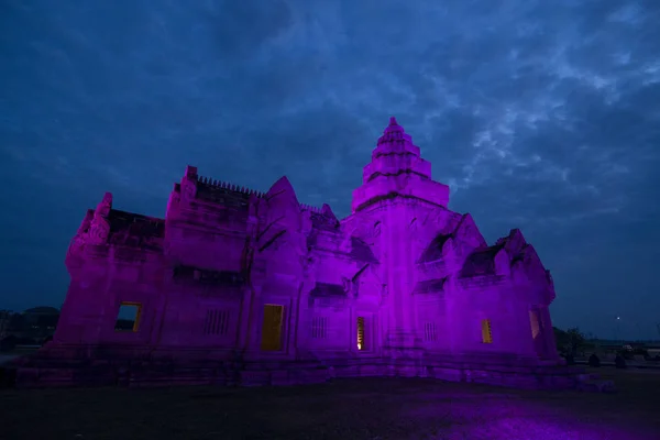 Sloučenou Khmerského Chrámu Buriram Hrad Městě Buriram Provincii Buri Ram — Stock fotografie