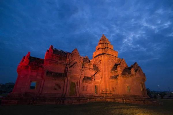 Воссозданный Кхмерский Храм Бурирамского Замка Городе Бурирам Провинции Бури Рам — стоковое фото