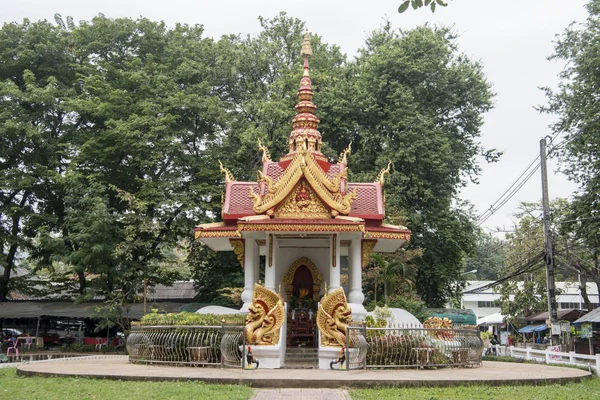 City Pillar Shrinei Town Mae Sai Border Myanmar Chiang Rai — Stock Photo, Image