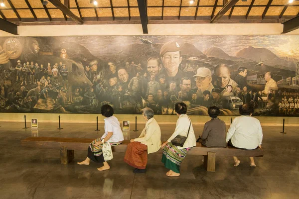 Múzeum Tham Luang Barlang Bejáratánál Mae Sai Város Közelében Határ — Stock Fotó