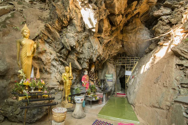 Печера Храму Ват Чом Місті Мей Сай Кордоні Янмою Провінції — стокове фото