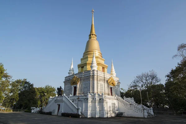 Phra Maha Chedi Chai Chanasuk Mieście Mae Sai Granicy Mjanmą — Zdjęcie stockowe
