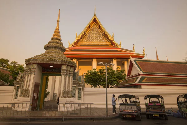 Wat Pho Város Bangkok Thaiföldön Délkelet Ázsiában Thaiföld Bangkok 2019 — Stock Fotó