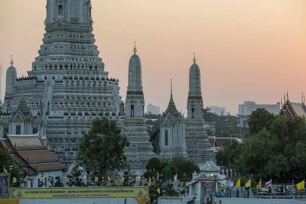 Ναός Wat Arun Στον Ποταμό Chao Phraya Στην Πόλη Της — Φωτογραφία Αρχείου