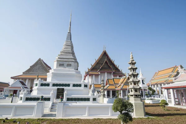 Wat Kanlayanamit Temple Chao Phraya River Thonburi City Bangkok Thailand — 스톡 사진
