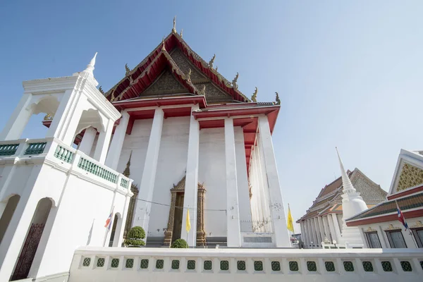 Ναός Wat Kanlayanamit Στον Ποταμό Chao Phraya Στο Thonburi Στην — Φωτογραφία Αρχείου