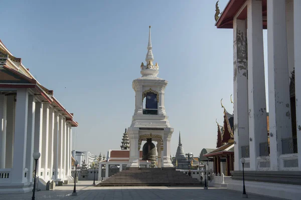 Wat Kanlayanamit Temple Chao Phraya River Thonburi City Bangkok Thailand — Stock Photo, Image