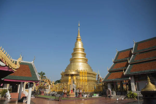Thaiföld Lamphun Wat Phra Hogy Hariphunchai — Stock Fotó