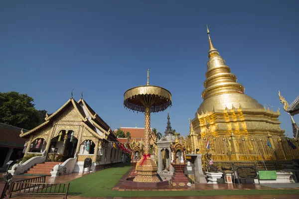 泰国Lamphun Wat Phra That Hariphunchai — 图库照片