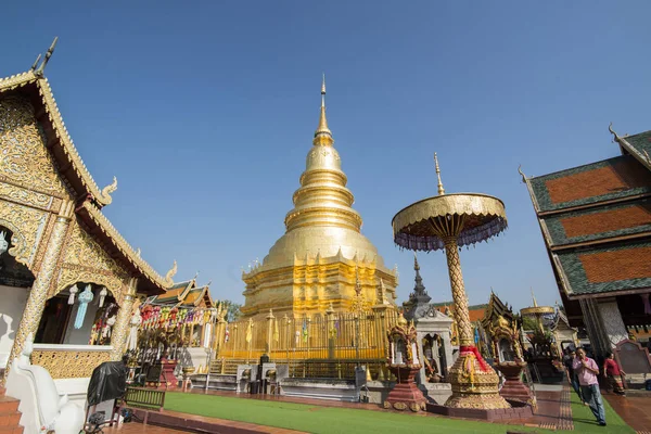 Det er LAMPHUN WAT PHRA at høre HARIPHUNCHAI - Stock-foto