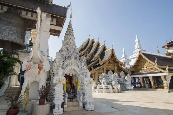 THAILAND LAMPHUN WAT SAN PA YANG LUANG — 스톡 사진