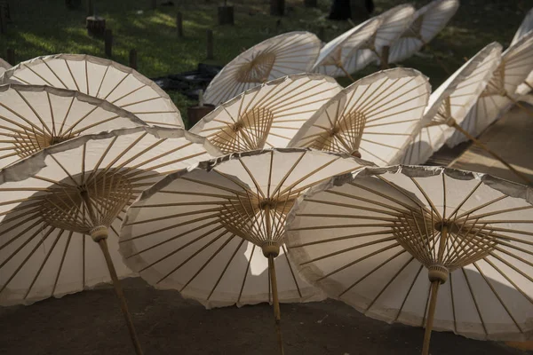 泰国清迈雨伞厂 — 图库照片