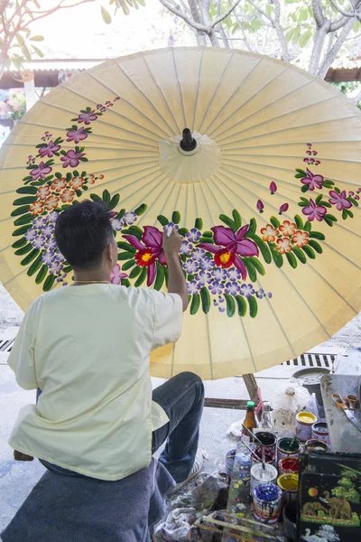 Tailândia Chiang Mai Fábrica de Guarda-chuva — Fotografia de Stock