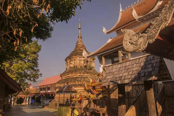 Tajlandia Chiang Mai Wat Jet Lin — Zdjęcie stockowe