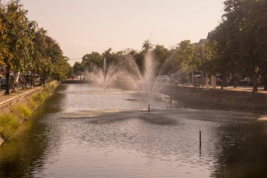 Tayland Chiang Mai Şehir Duvarı Kanalı