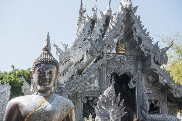 Tayland Chiang Mai Wat Sri Suphan — Stok fotoğraf
