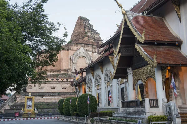 Tailândia Chiang Mai Wat Chedi Luang — Fotografia de Stock