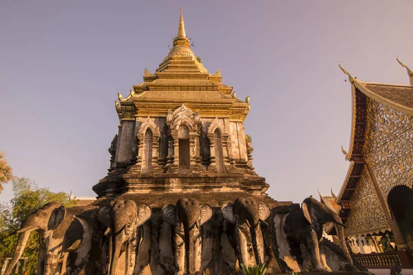 Tailândia Chiang Mai Wat Chiang Man — Fotografia de Stock