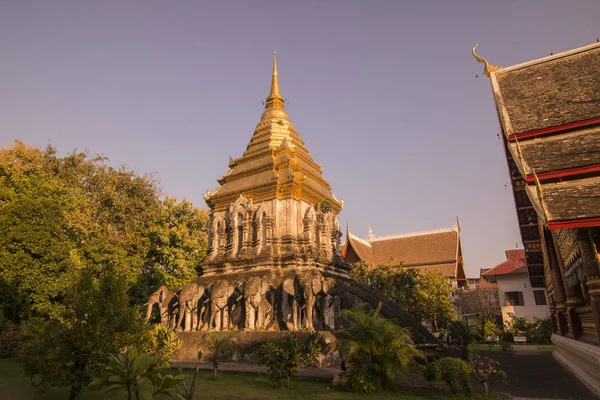 Thailand Chiang Mai Wat Chiang Man — Stockfoto