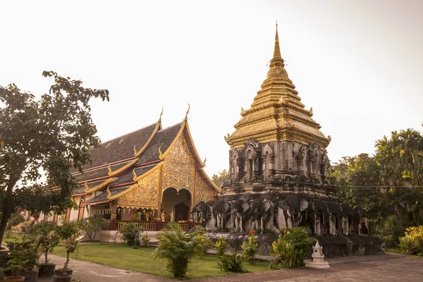 Thaiföld Chiang Mai Wat Chiang Man — Stock Fotó