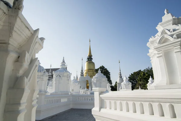 泰国Chiang Mai Wat Suan Dok — 图库照片