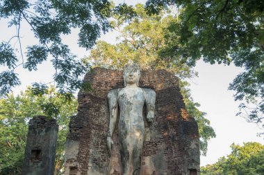 Wat Phra Si Iriyabot Tapınağı Kuzey Tayland 'da Kamphaeng Phet kasabasında. Tayland, Kamphaeng Phet, Kasım 2019
