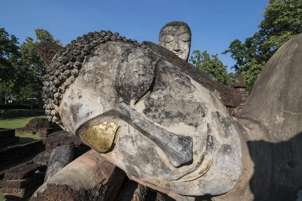 Buddha Staty Vid Wat Phra Kaeo Den Historiska Parken Staden — Stockfoto